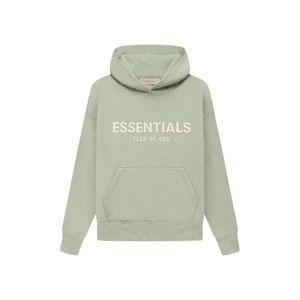 NEW FEAR OF GOD ESSENTIALS KIDS HOODIE IN SEAFOAM GREEN SIZE 6/7